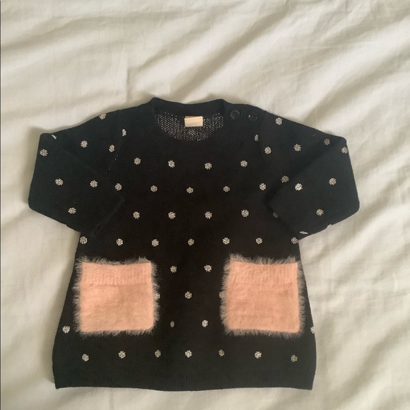 💥2x HP New 3 months Polk Dot warm baby sweater - Picture 4 of 9